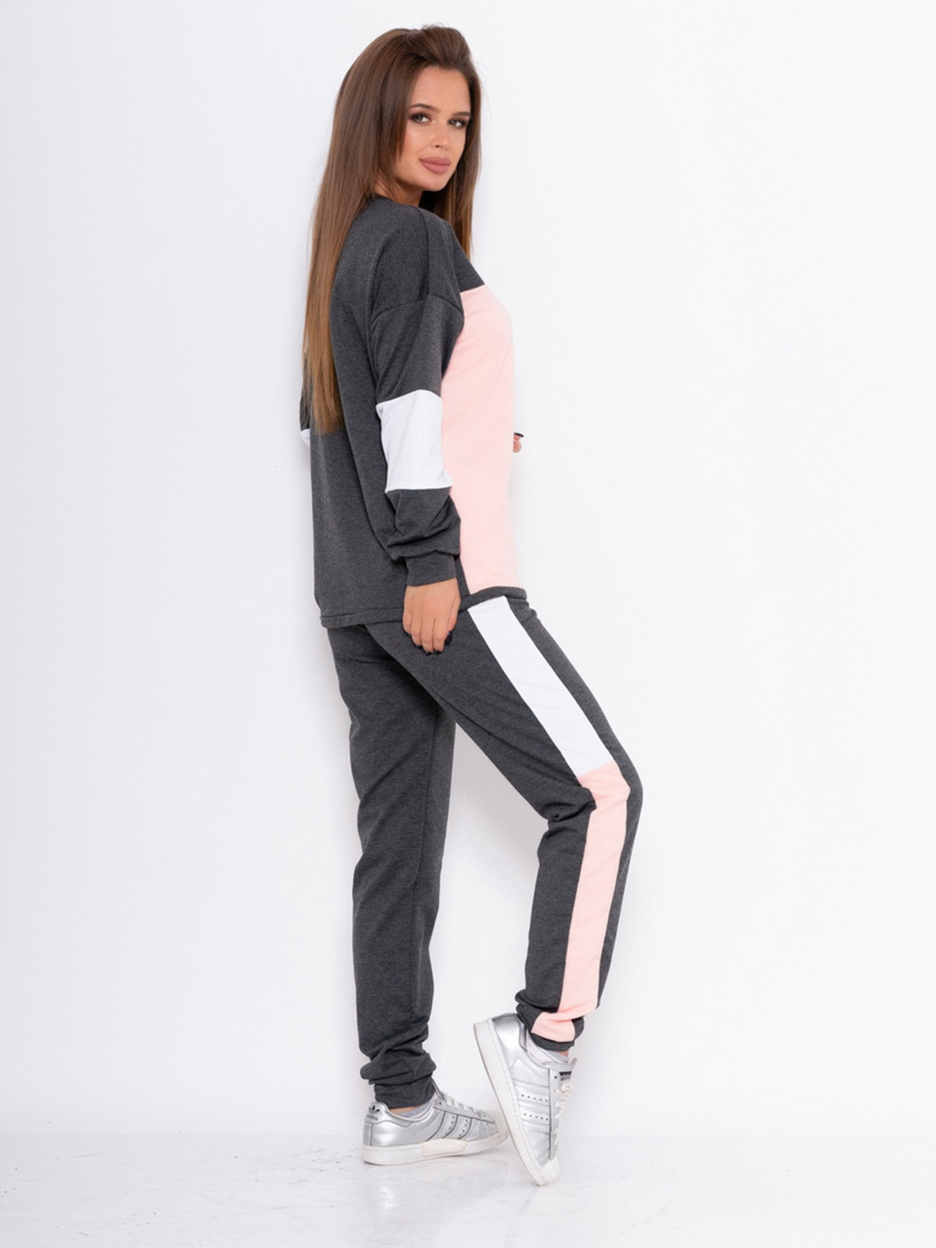 Спортивный костюм ISSA Plus модель 10996_темно-серый Фото