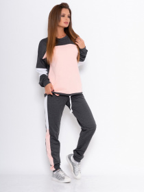 Спортивный костюм ISSA Plus модель 10996_темно-серый Фото