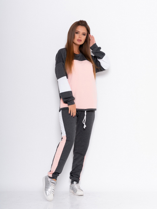 Спортивний костюм ISSA Plus модель 10996_темно-серый Фото