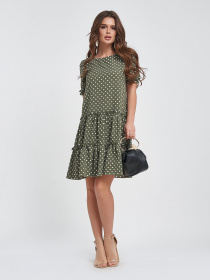 Сукні ISSA Plus модель 11460_хаки Фото