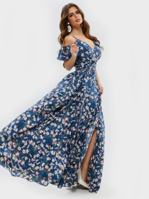 Сукні ISSA Plus модель 11535_синий Фото