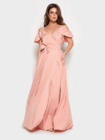 Платья ISSA Plus модель 10816_персиковый Фото