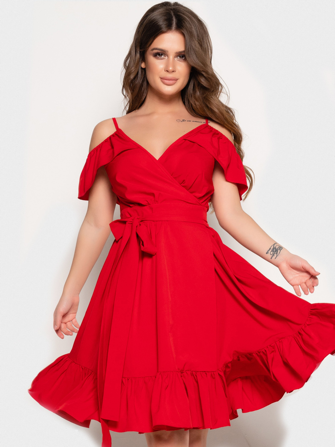 Сукні ISSA Plus модель 10824_красный Фото