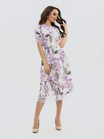 Платья ISSA Plus модель 11558_мультиколор Фото