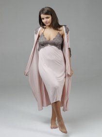 Ночная рубашка Effetto модель 10301C+10302C Жіночий піжамний Фото