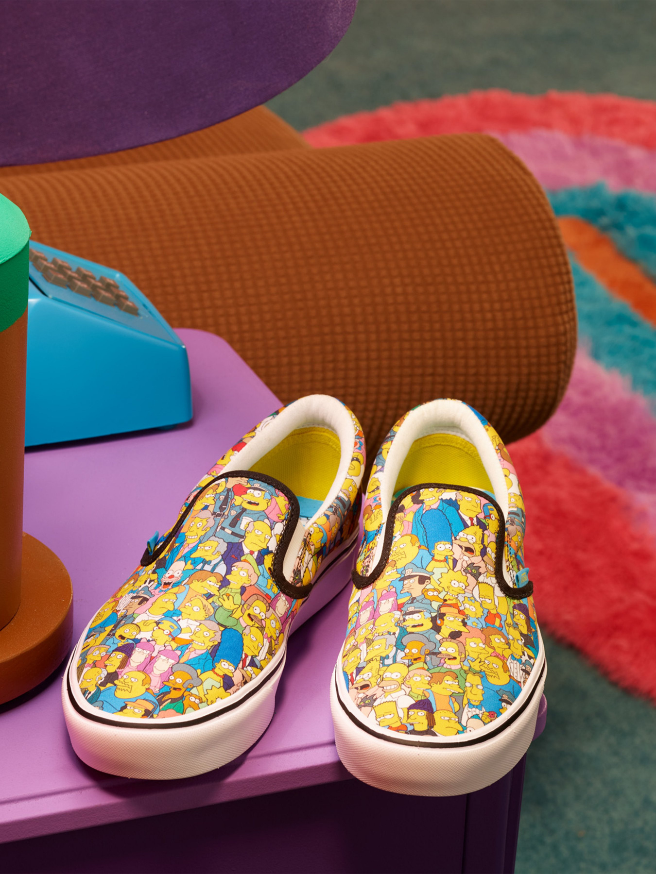Слипоны Vans The Simpsons x Vans ComfyCush Slip-On модель VN0A3WMD1TJ1 Фото