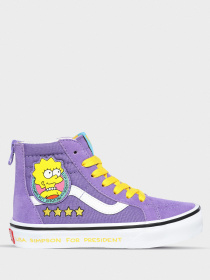 Кеди високі Vans The Simpsons x Vans Lisa 4 Prez Sk8-Hi Zip  модель VN0A4BUX17G1 Фото