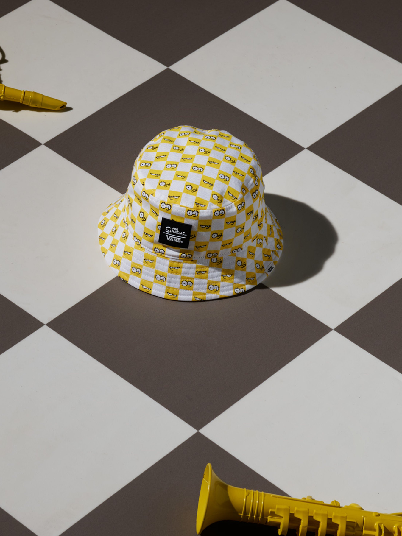 Панама Vans The Simpsons x Vans CHECK EYES модель VN0A4V45ZZY1 Фото
