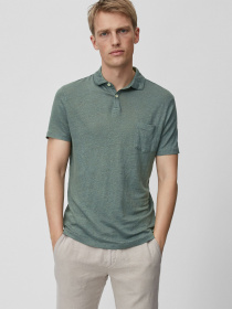 Поло с коротким рукавом Marc O’Polo модель 024211453136-429 Фото