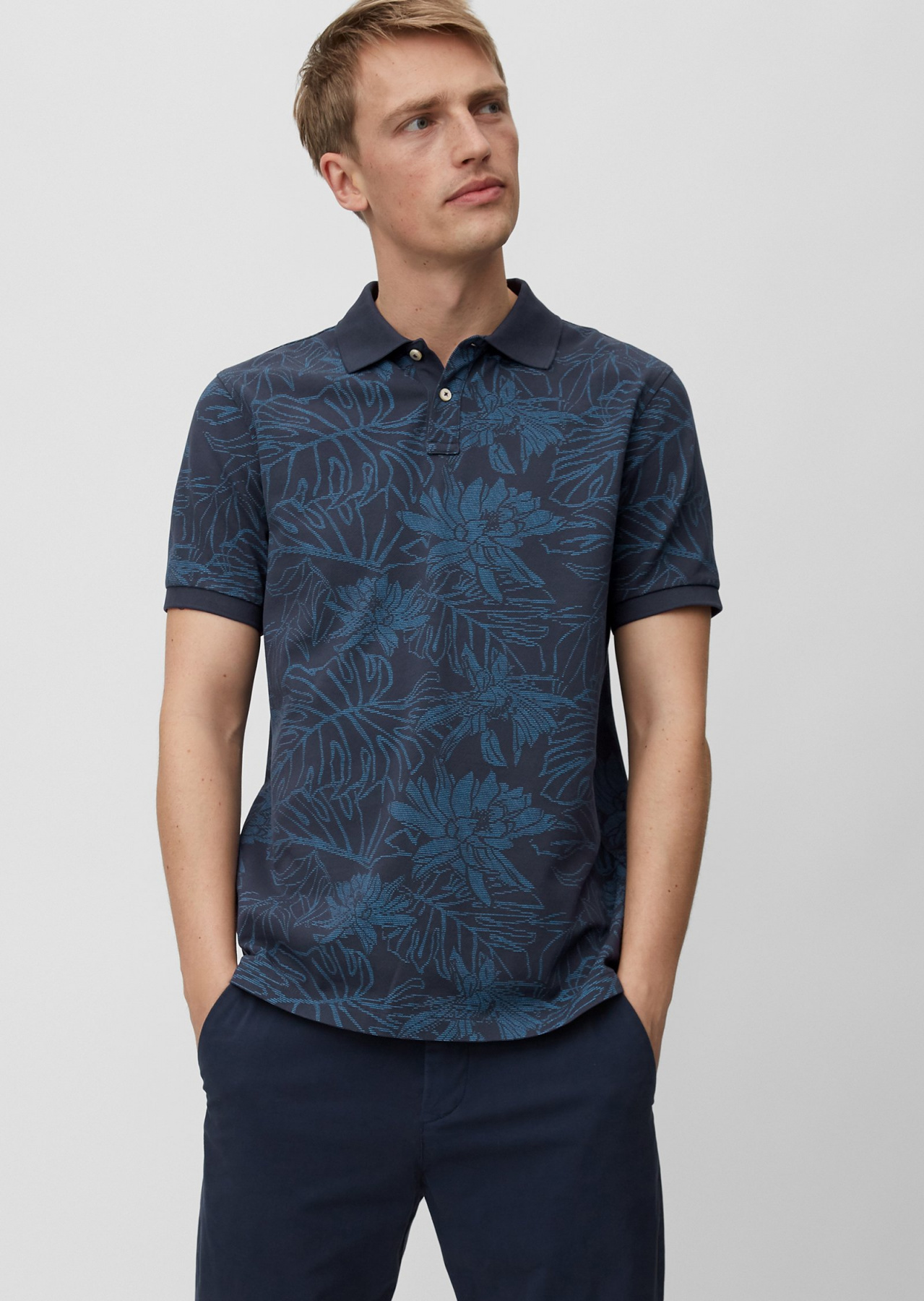 Поло з коротким рукавом Marc O’Polo модель 024223053178-886 Фото