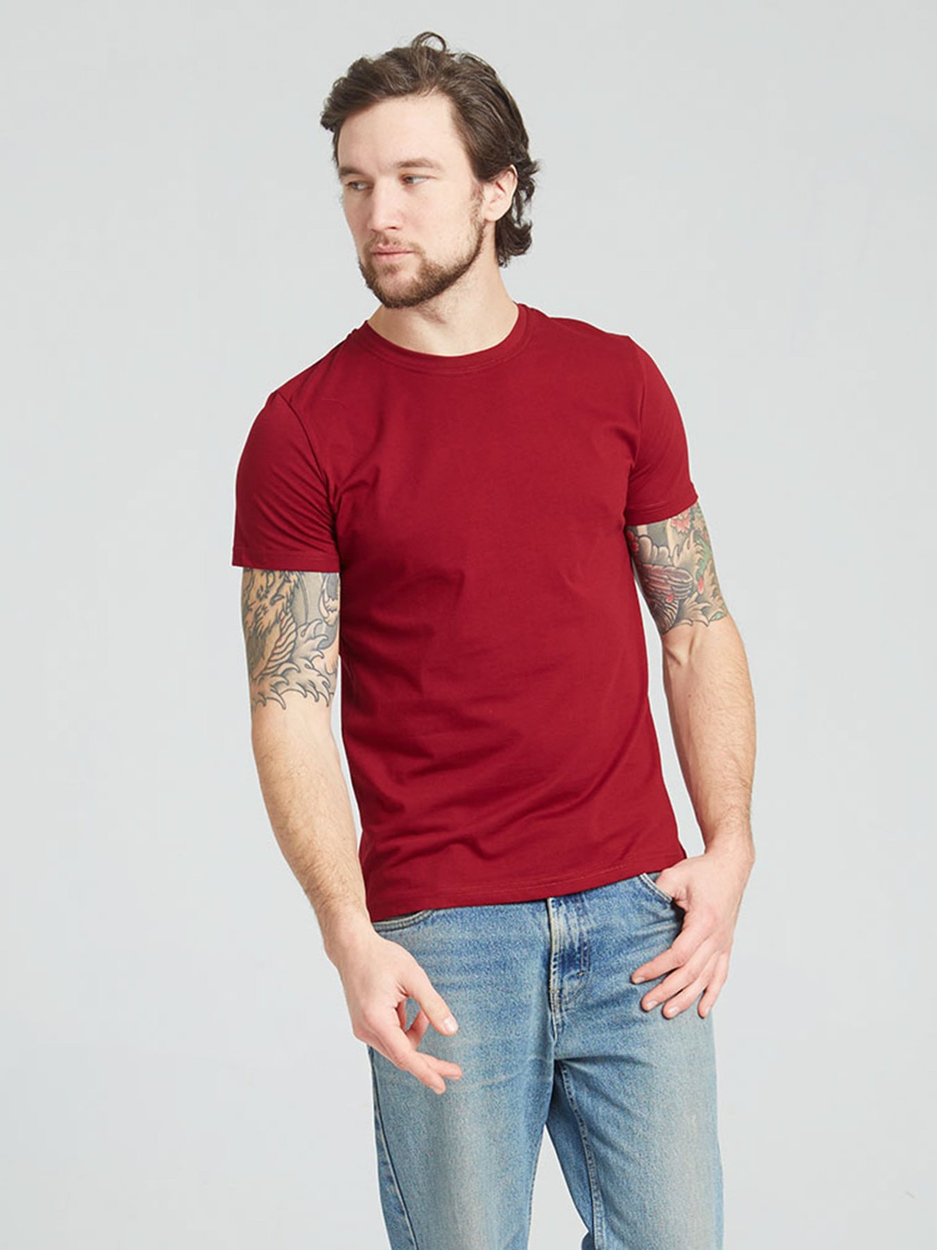 Футболки і поло Promin модель 1012-12 БОРДОВИЙ Фото