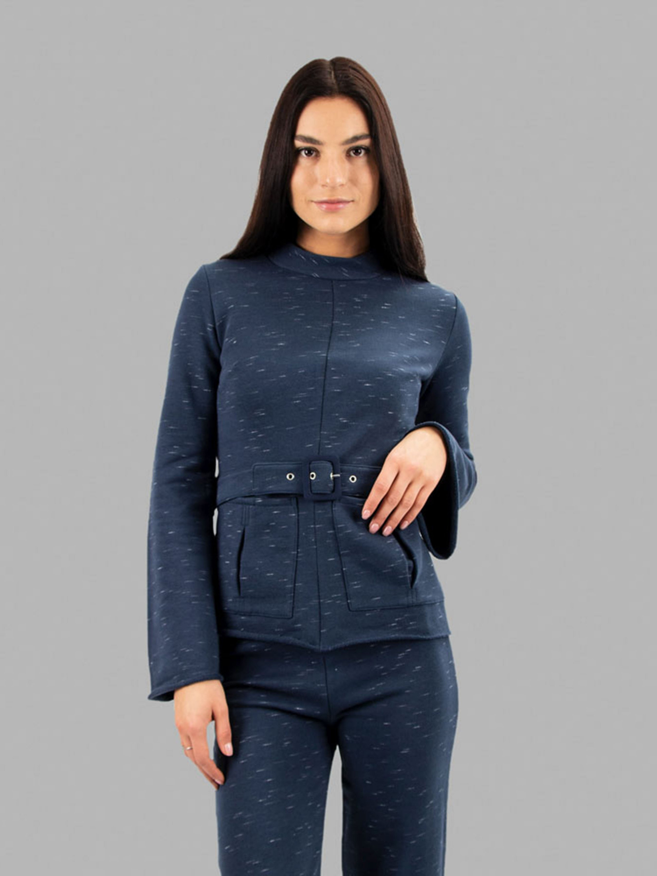 Светр Promin Модель 2020-35 Т.СИНІЙ Фото