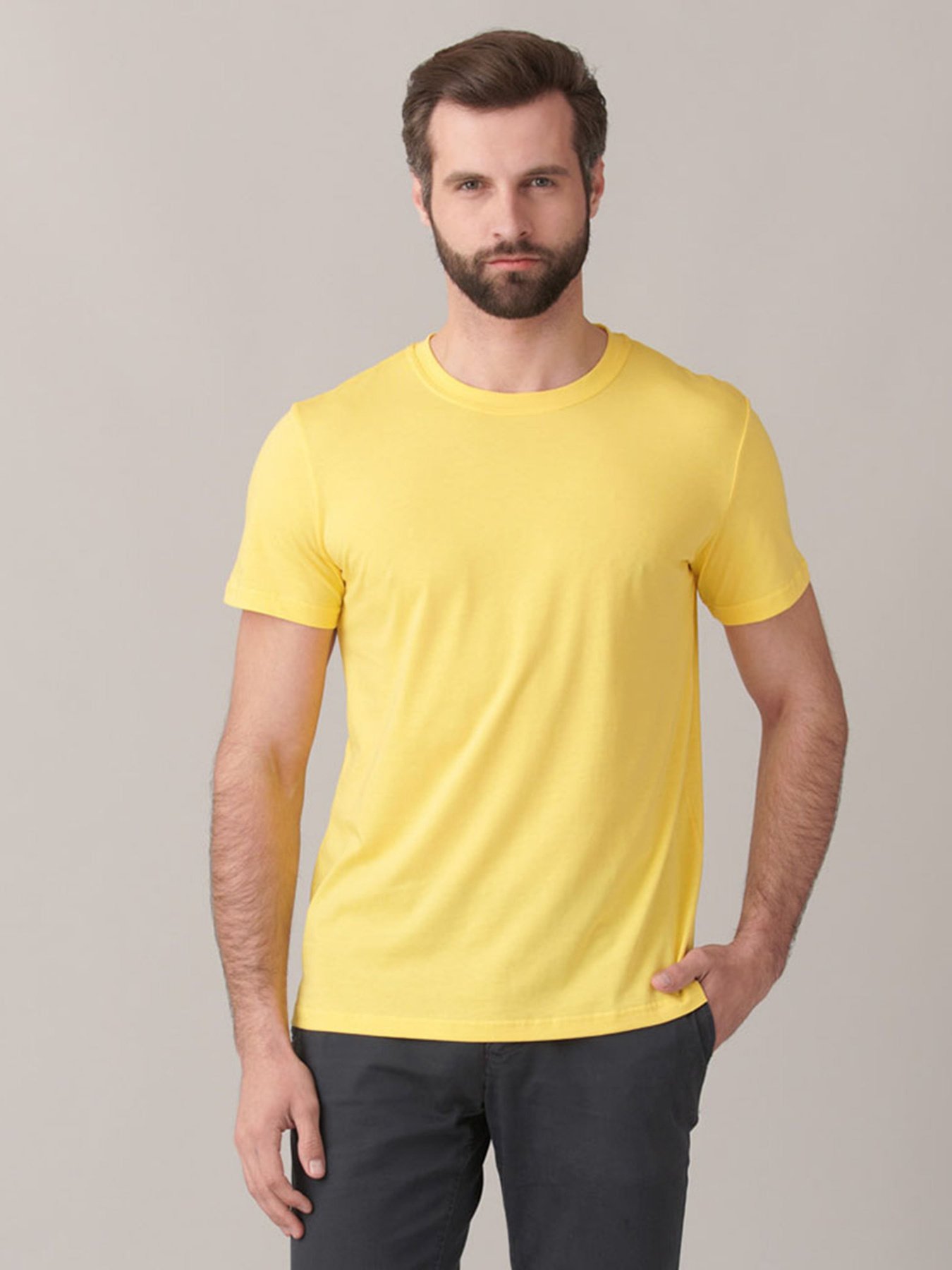 Футболки і поло Promin модель 1012-12 ЖОВТИЙ Фото