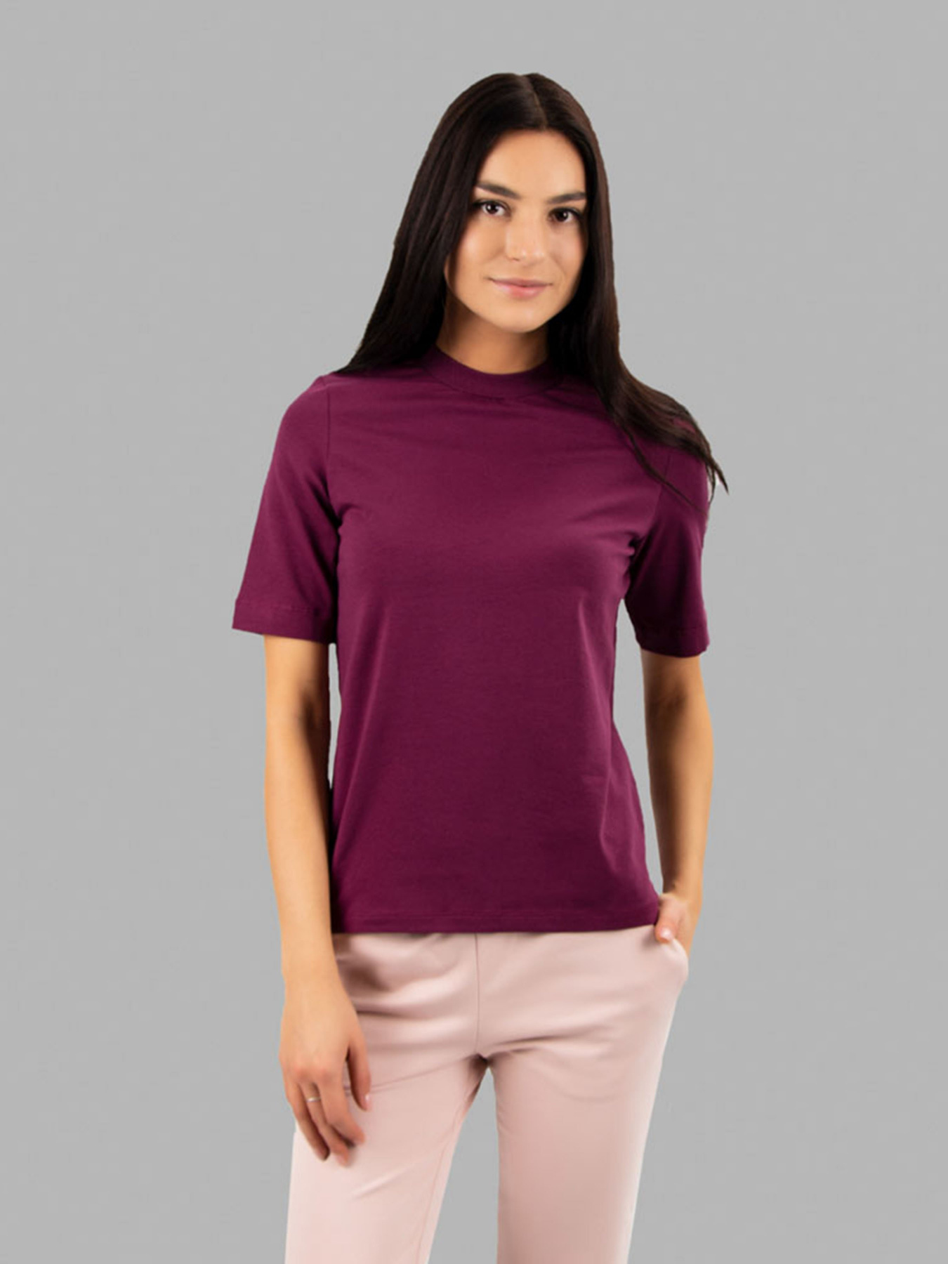 Футболки и поло Promin модель 2012-38 ВИННИЙ Фото