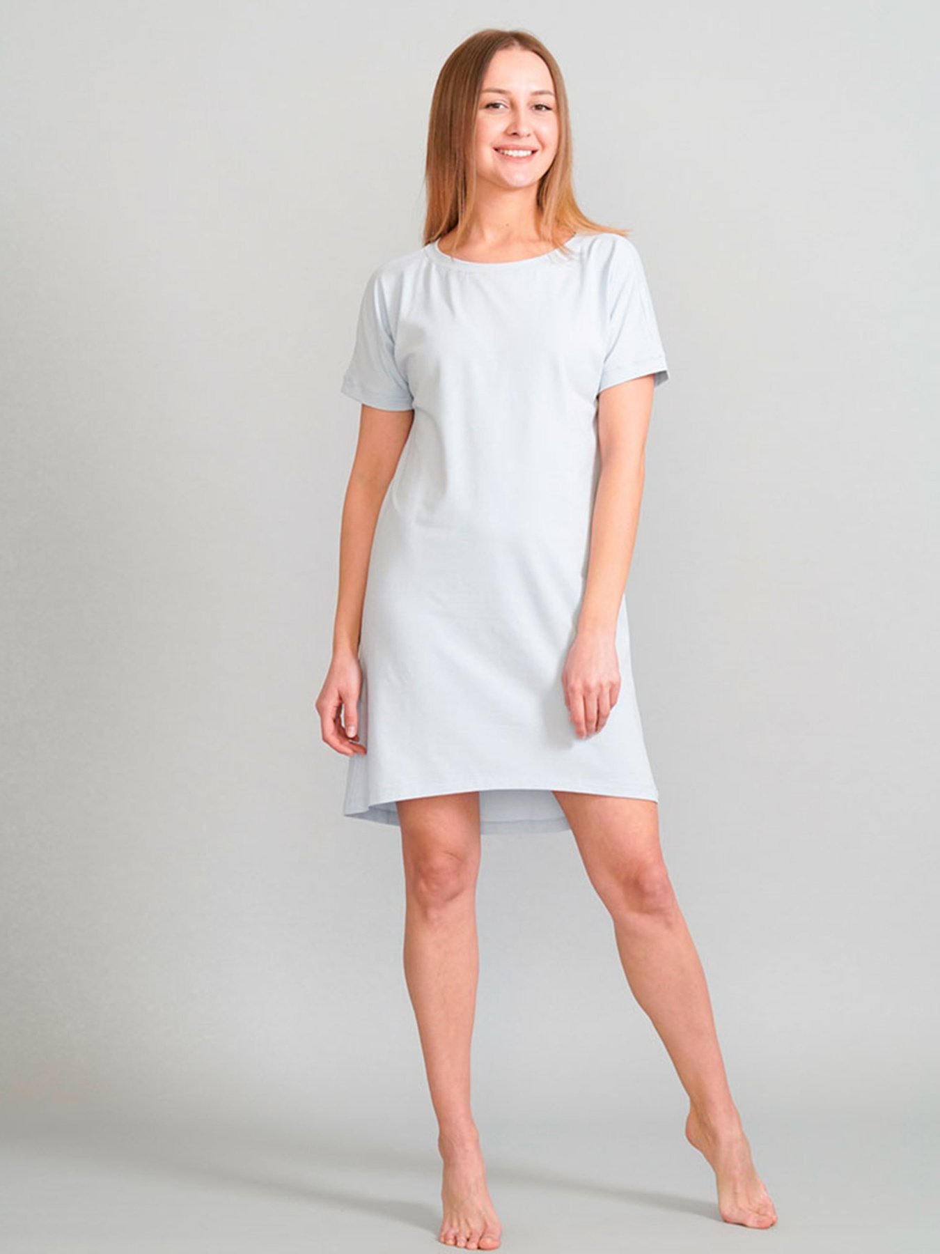 Ночная рубашка Promin модель 2072-11 Блакитний Фото