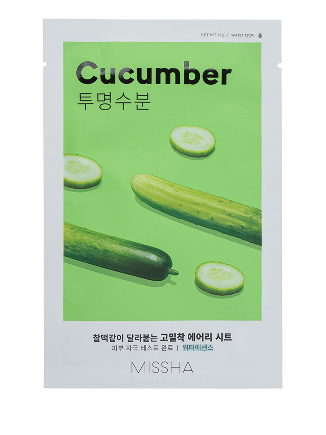 AIRY FIT SHEET MASK CUCUMBER Missha модель 8809581454712 AIRY FIT SHEET MASK CUCUMBER Missha модель 8809581454712 Фото
