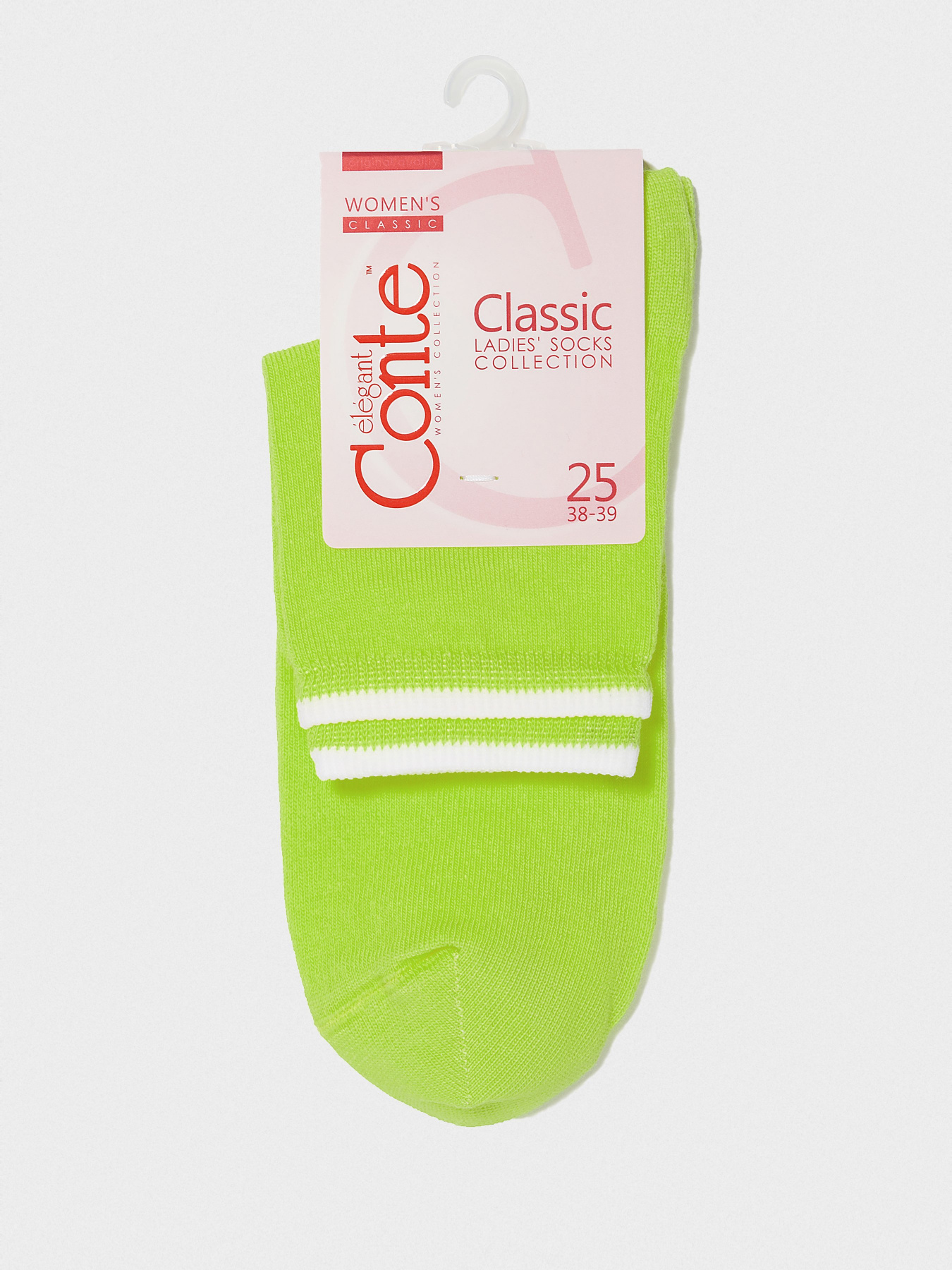 Носки и гольфы Conte Elegant модель 7С-32СП 010 білий-лимонний Фото