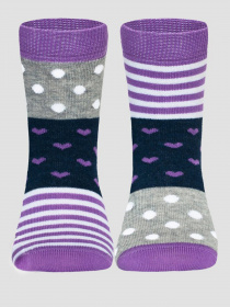 Носки и гольфы Conte Kids модель 17С-10СП 282 сірий-бузковий Фото