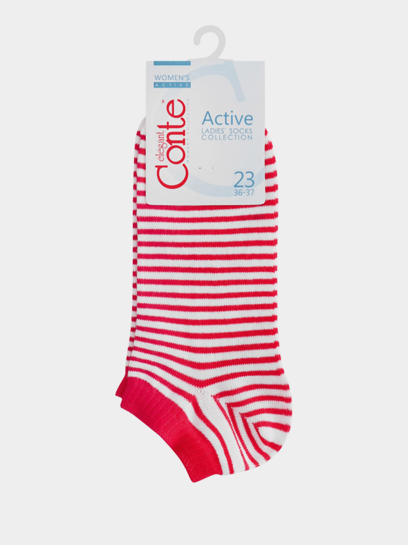 Шкарпетки та гольфи Conte Elegant модель 15С-46СП 073 білий-малиновий Фото