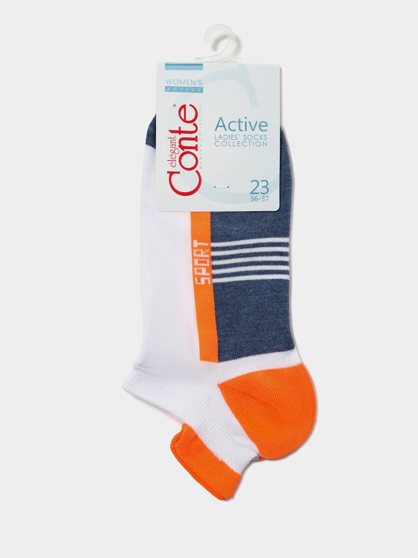 Носки и гольфы Conte Elegant модель 16С-71СП 083 джинс-помаранчев Фото