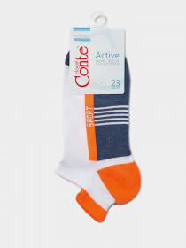Носки и гольфы Conte Elegant модель 16С-71СП 083 джинс-помаранчев Фото