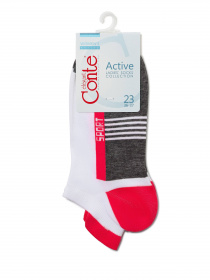 Шкарпетки та гольфи Conte Elegant модель 16С-71СП 083 темно-сірий-малин Фото