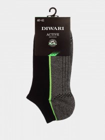 Шкарпетки та гольфи DiWaRi модель 15С-44СП 044 чорний-темн-сірий Фото
