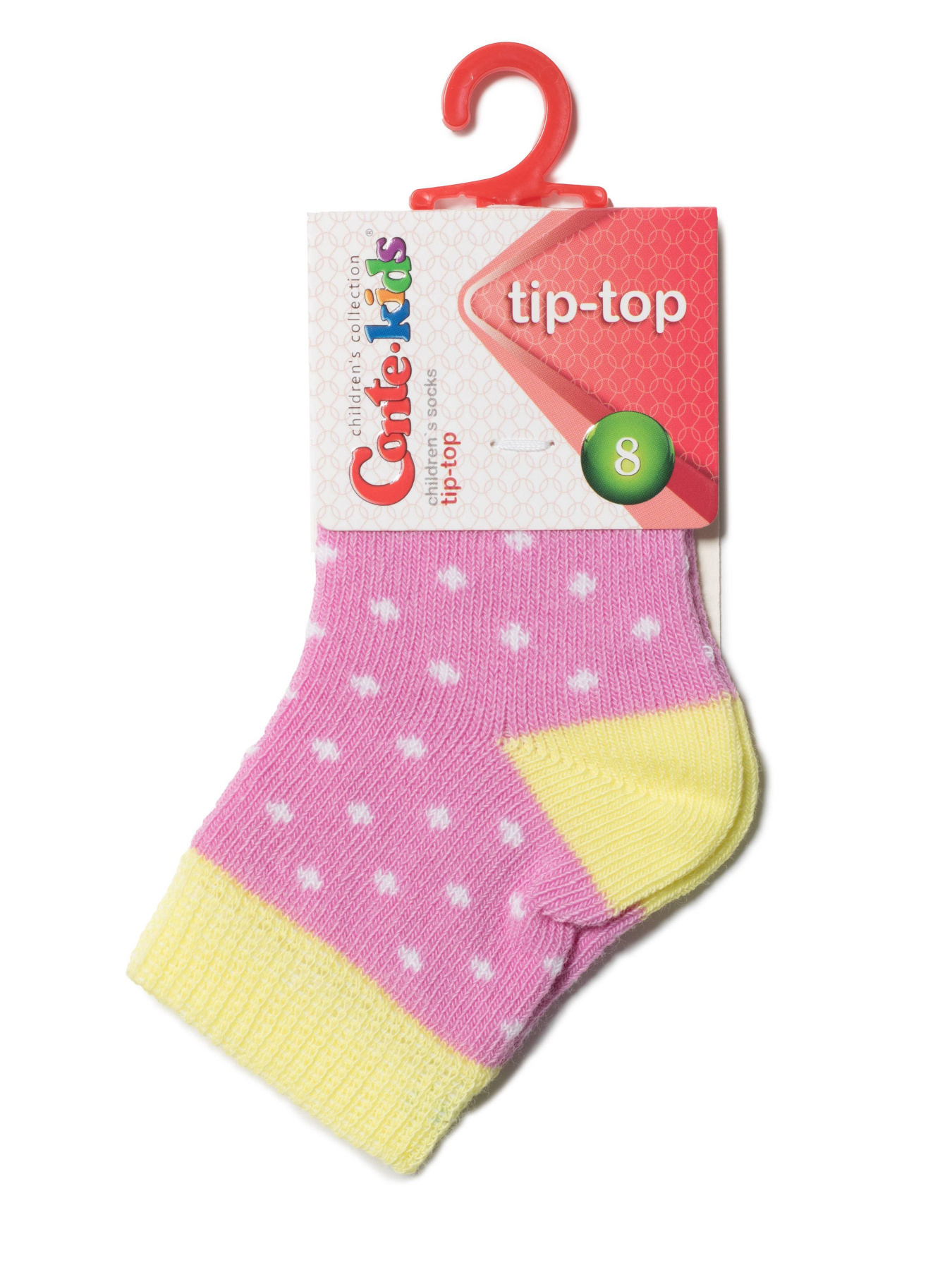 Шкарпетки та гольфи Conte Kids модель 5С-11СП 214 мальва-жовтий Фото