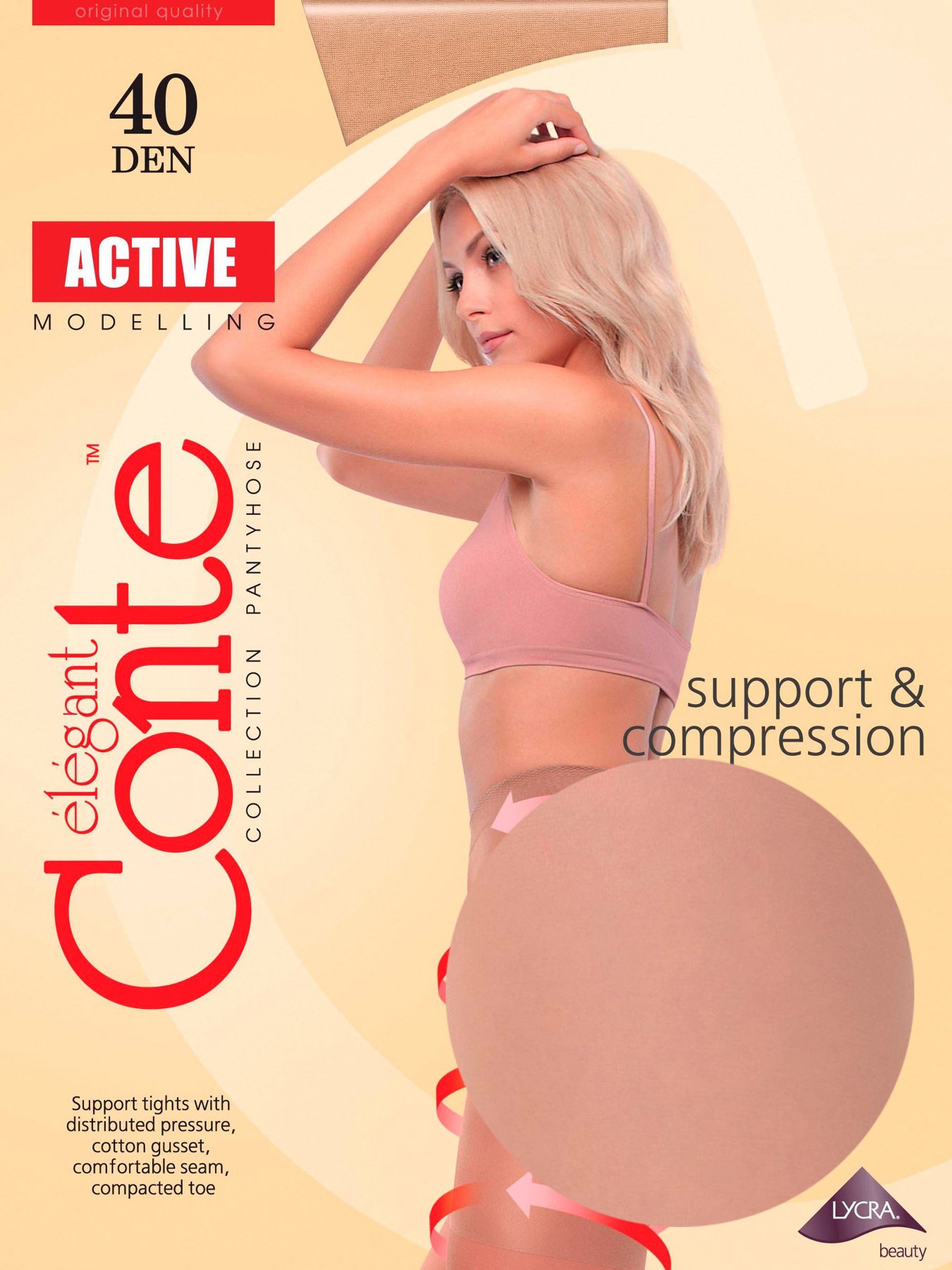 Колготы Conte Elegant модель 8С-61СП 40 Natural Фото