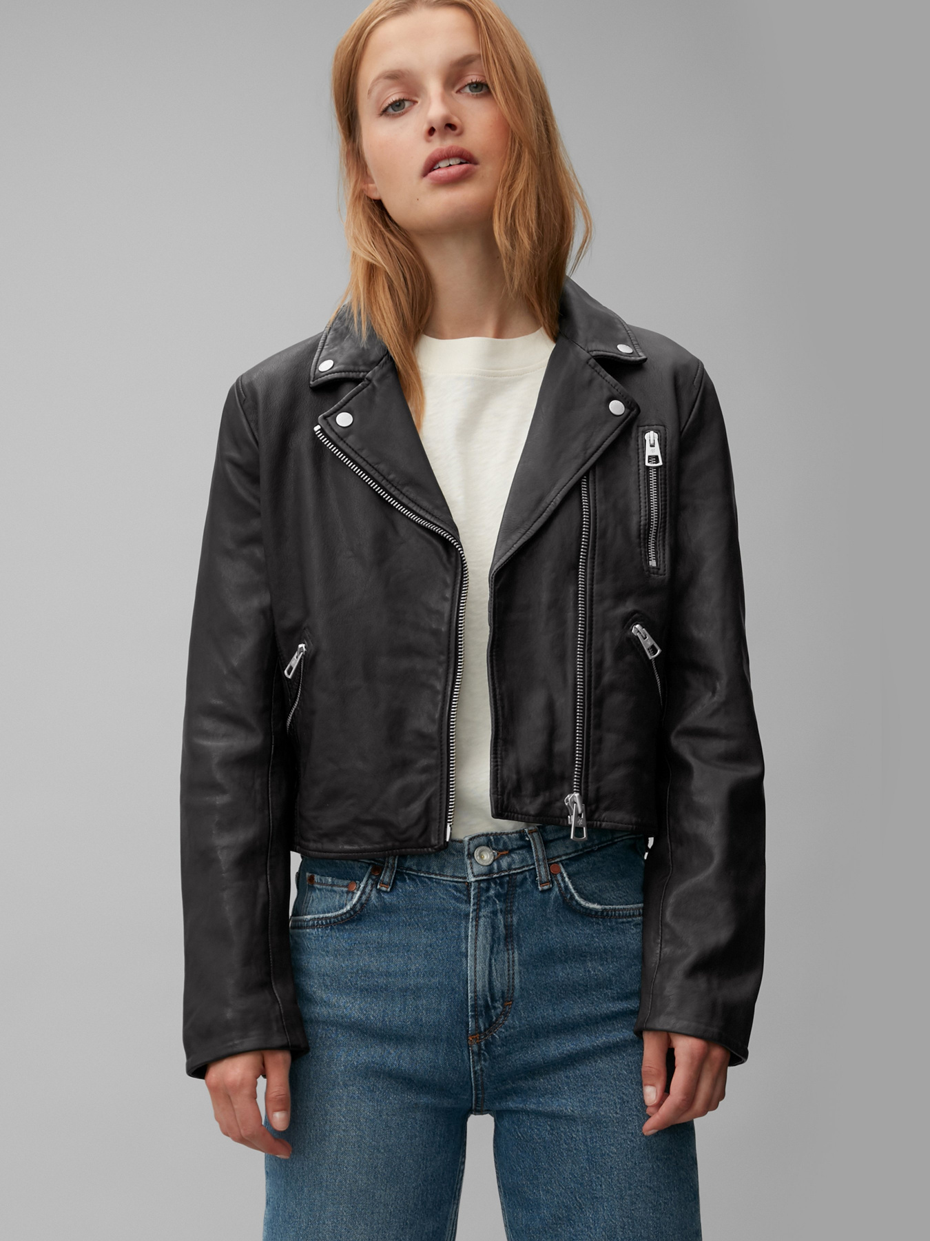 Куртка кожаная Marc O’Polo модель 008700673027-990 Фото