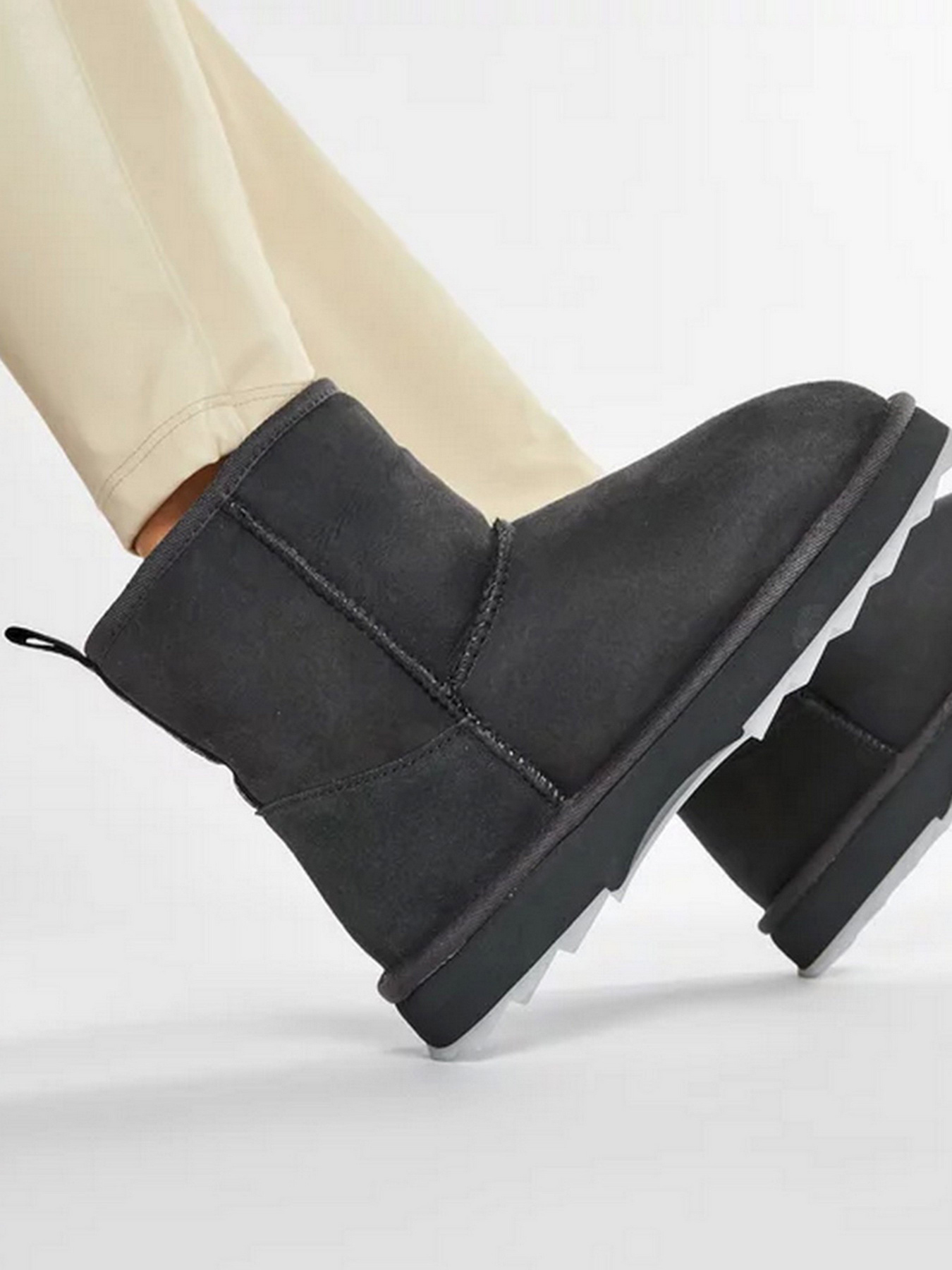 Сапоги EMU модель W12434-dark grey/transparent Фото