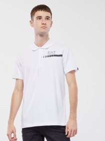 Поло з коротким рукавом EA7 модель 6HPF78-PJ8MZ-1100 Фото