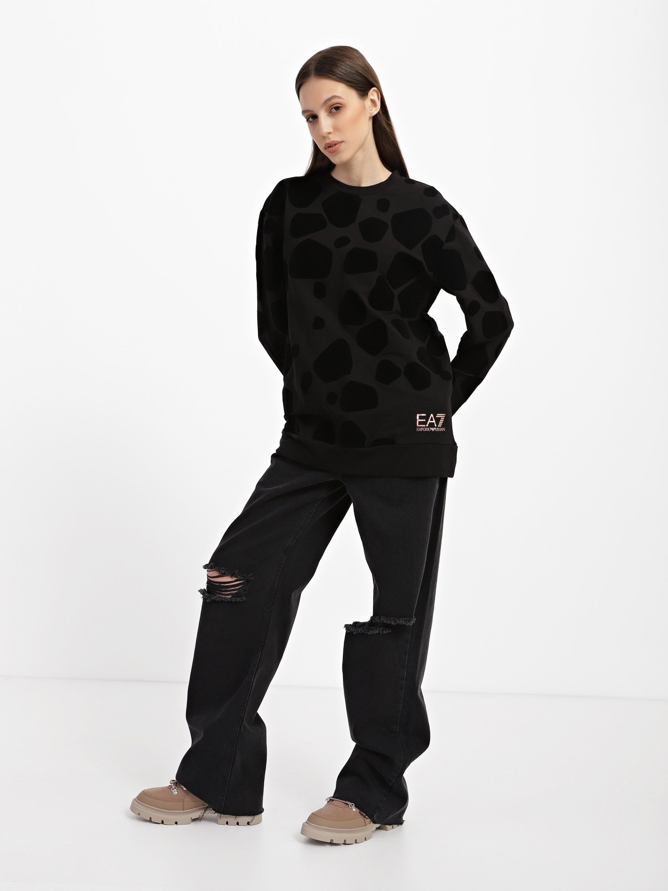 Свитшот EA7 модель 6HTM15-TJE9Z-1200 Фото