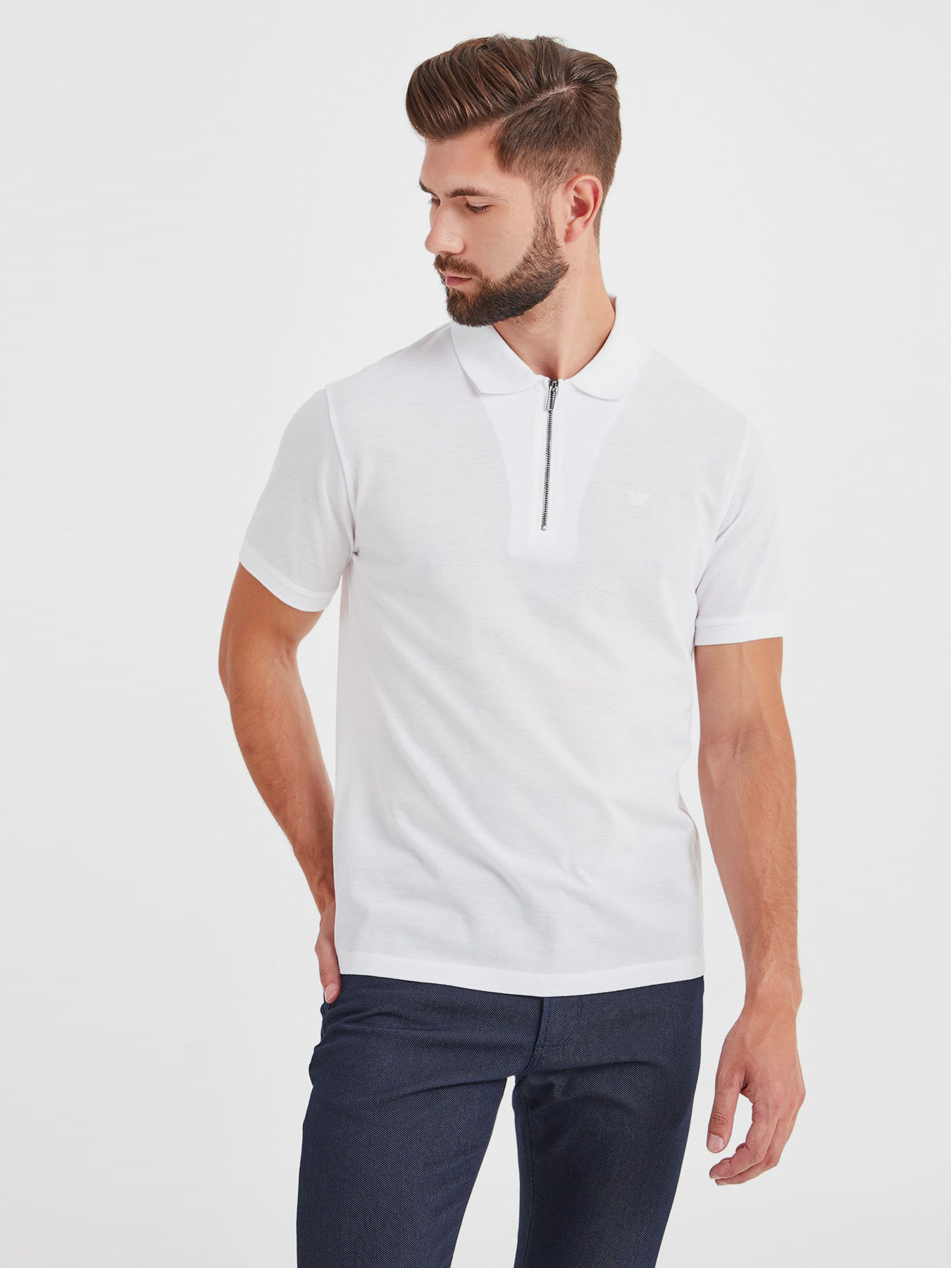 Поло с коротким рукавом Emporio Armani модель 6H1F68-1JRNZ-0100 Фото