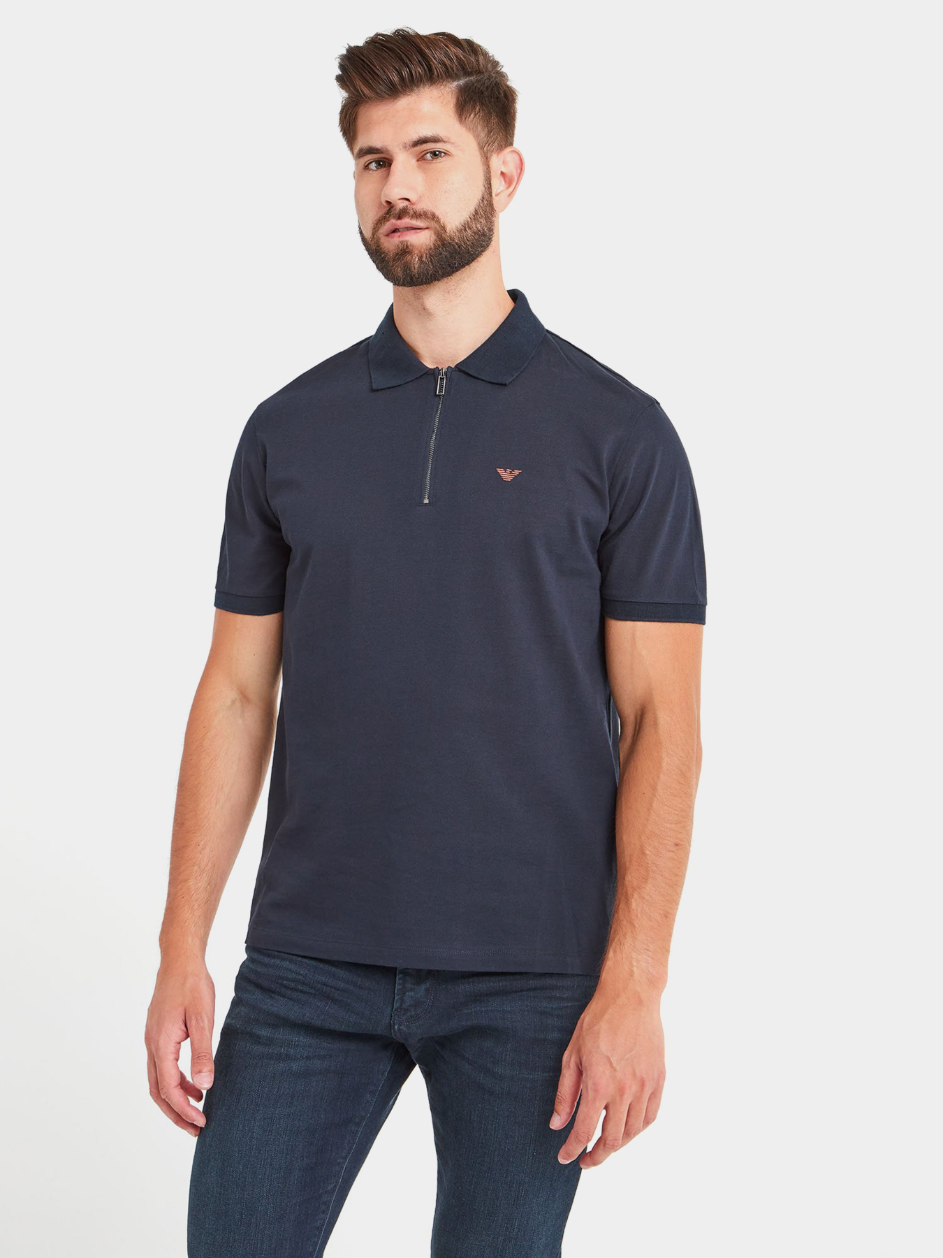 Поло с коротким рукавом Emporio Armani модель 6H1F68-1JRNZ-0920 Фото