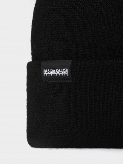 Шапка Napapijri Patch Beanie модель NP0A4EJP0411 — фото 3 - INTERTOP