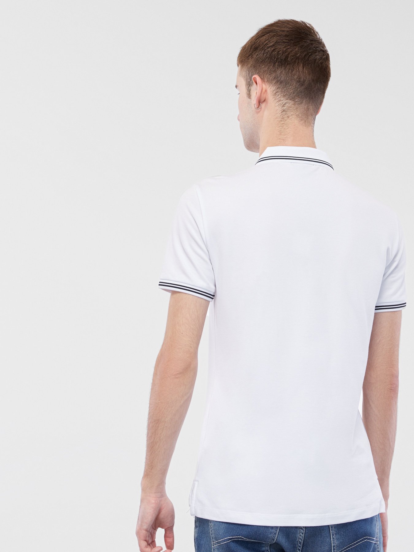 Поло с коротким рукавом Emporio Armani модель 8N1F30-1JPTZ-0100 Фото