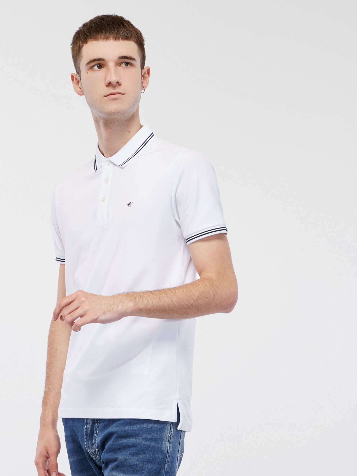 Поло с коротким рукавом Emporio Armani модель 8N1F30-1JPTZ-0100 Фото