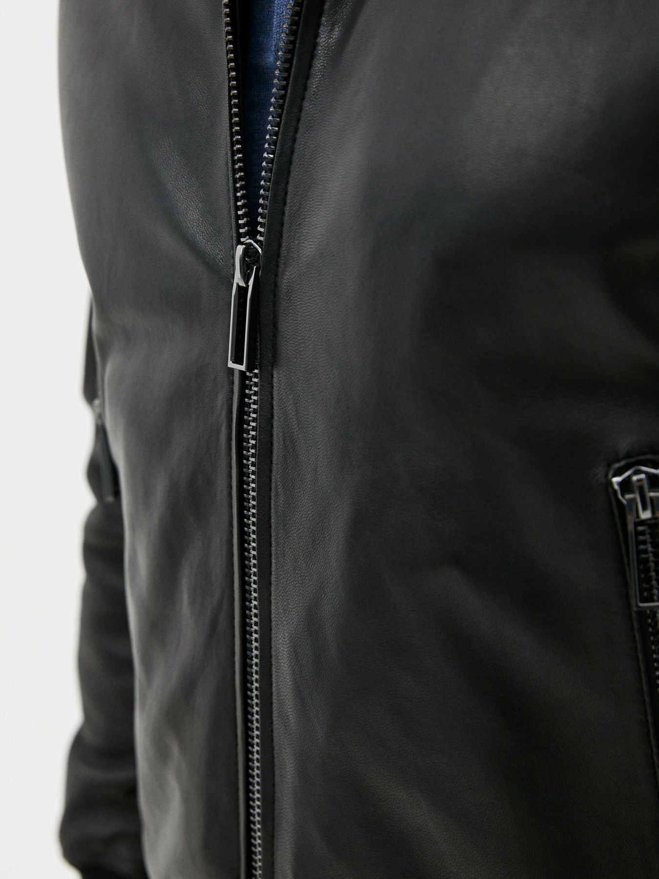 Куртка кожаная Emporio Armani модель 91B52P-91P52-999 Фото