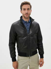 Куртка кожаная Emporio Armani модель 91B52P-91P52-999 Фото