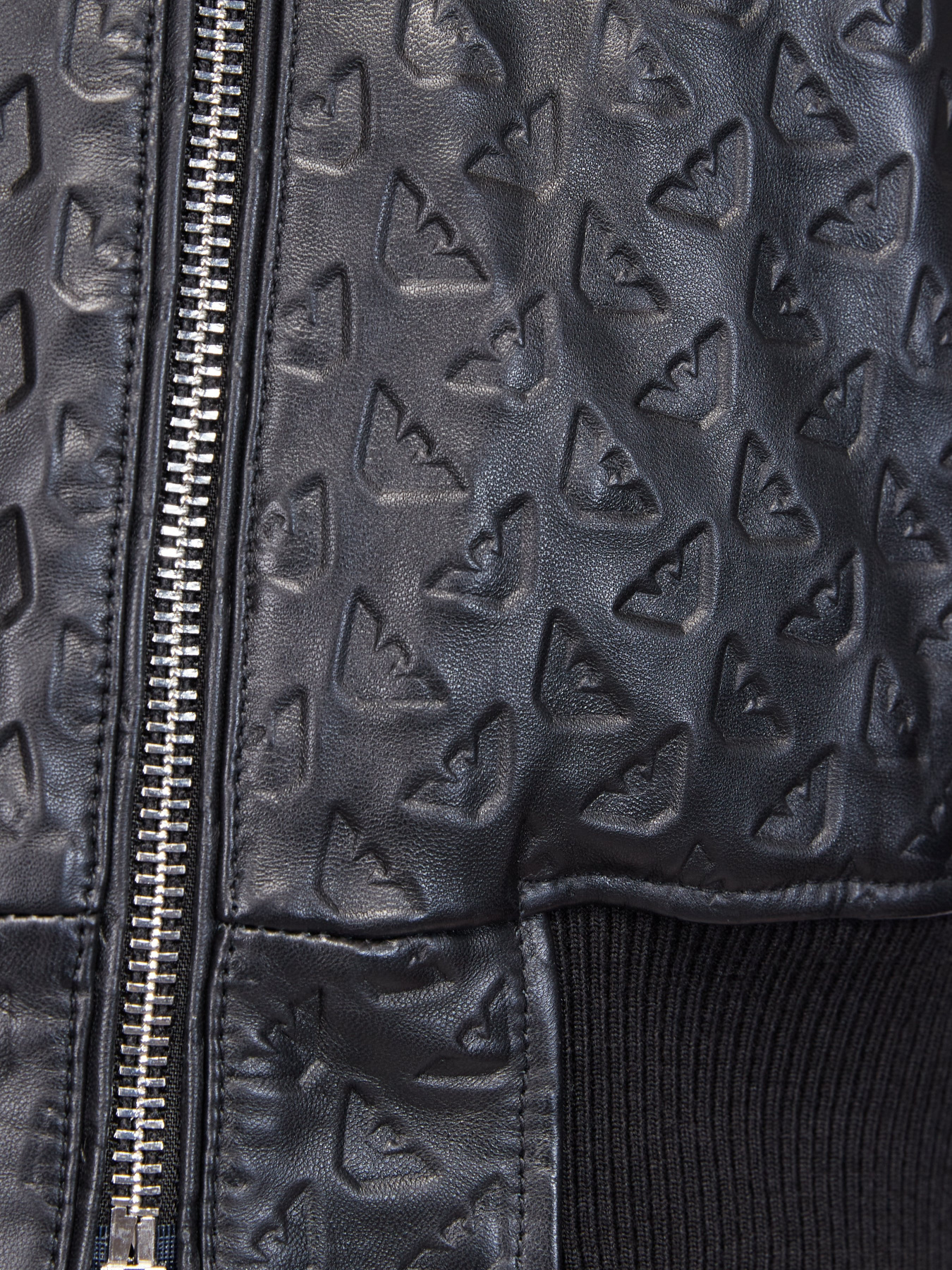 Куртка кожаная Emporio Armani модель 91B59P-91P59-999 Фото