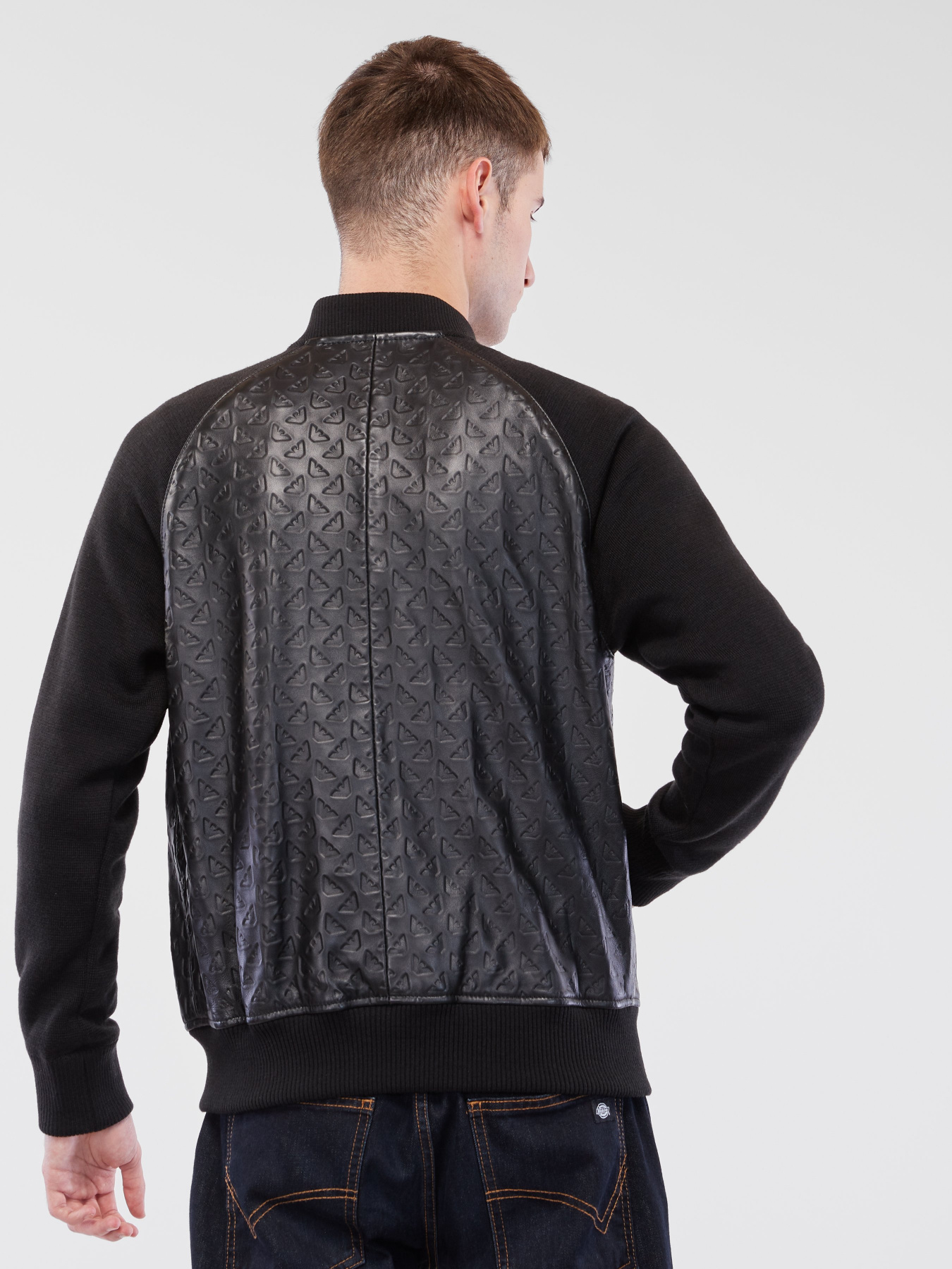 Куртка кожаная Emporio Armani модель 91B59P-91P59-999 Фото