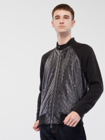 Куртка кожаная Emporio Armani модель 91B59P-91P59-999 Фото