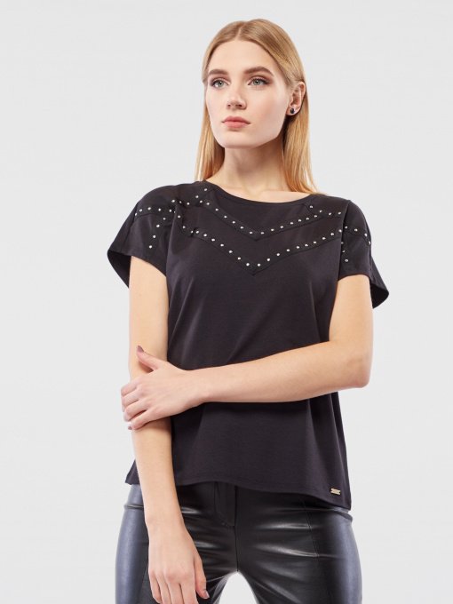 Блуза з коротким рукавом Armani Exchange модель 6HYMCH-YJ3EZ-1200 Фото