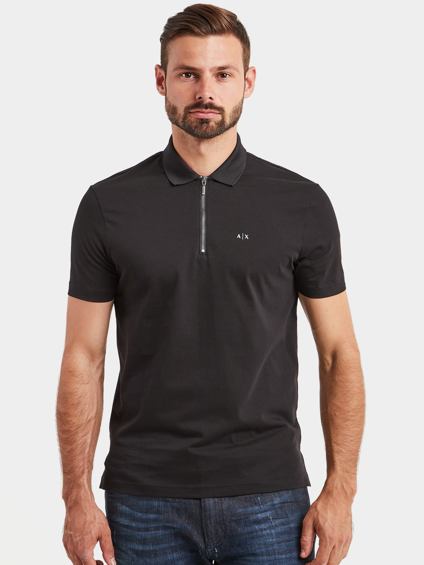 Поло с коротким рукавом Armani Exchange модель 6HZFLC-ZJ9AZ-1200 Фото