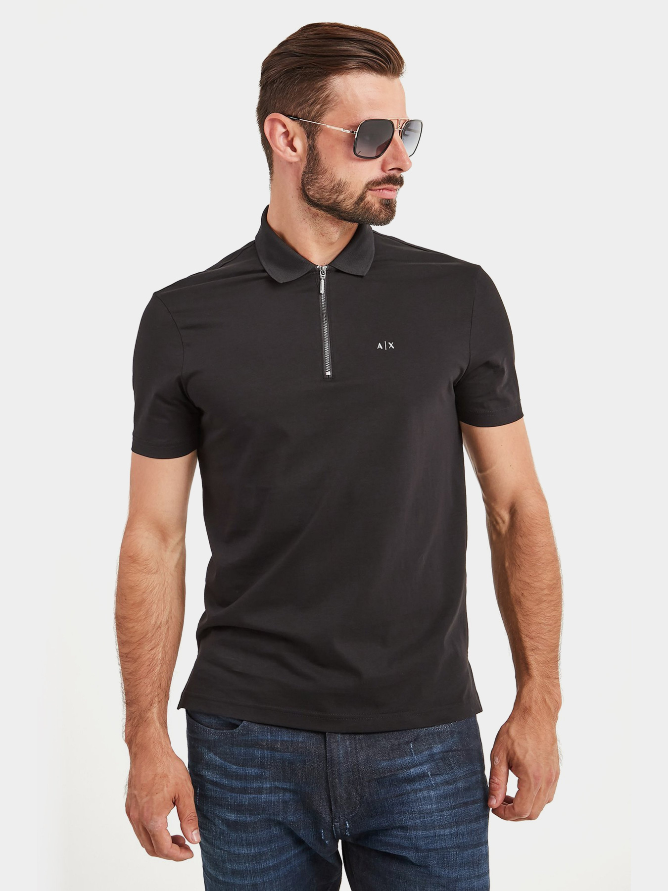 Поло с коротким рукавом Armani Exchange модель 6HZFLC-ZJ9AZ-1200 Фото