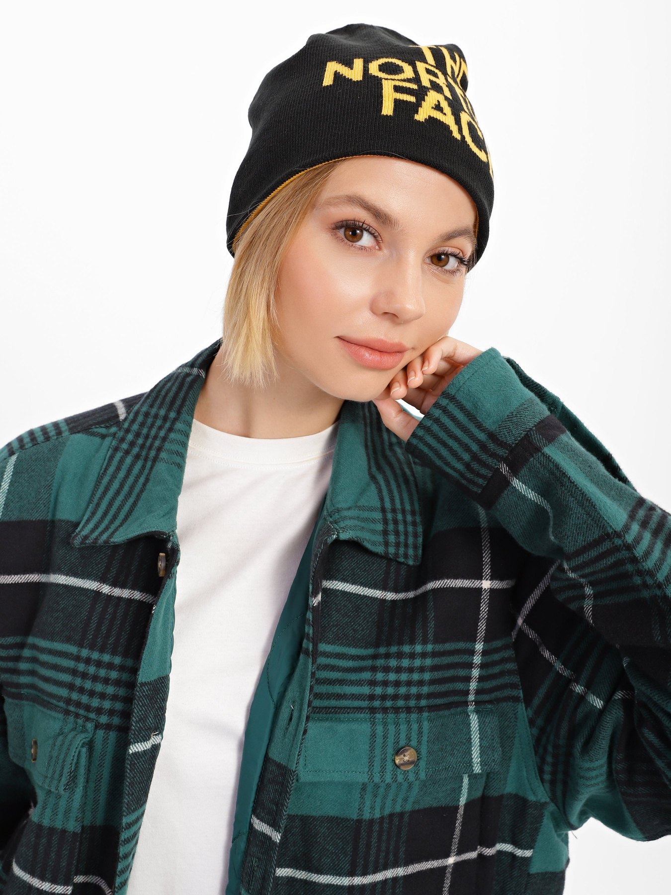 Шапка The North Face Reversible TNF Banner Beanie Модель NF00AKNDAGG1 Фото