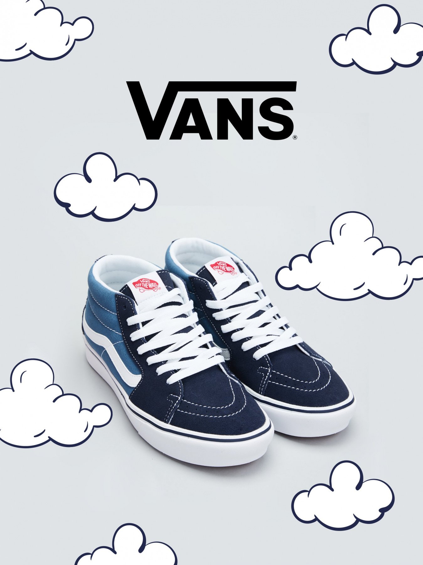 Кеды высокие Vans ComfyCush SK8-Mid модель VN0A4UW1VNT1 Фото