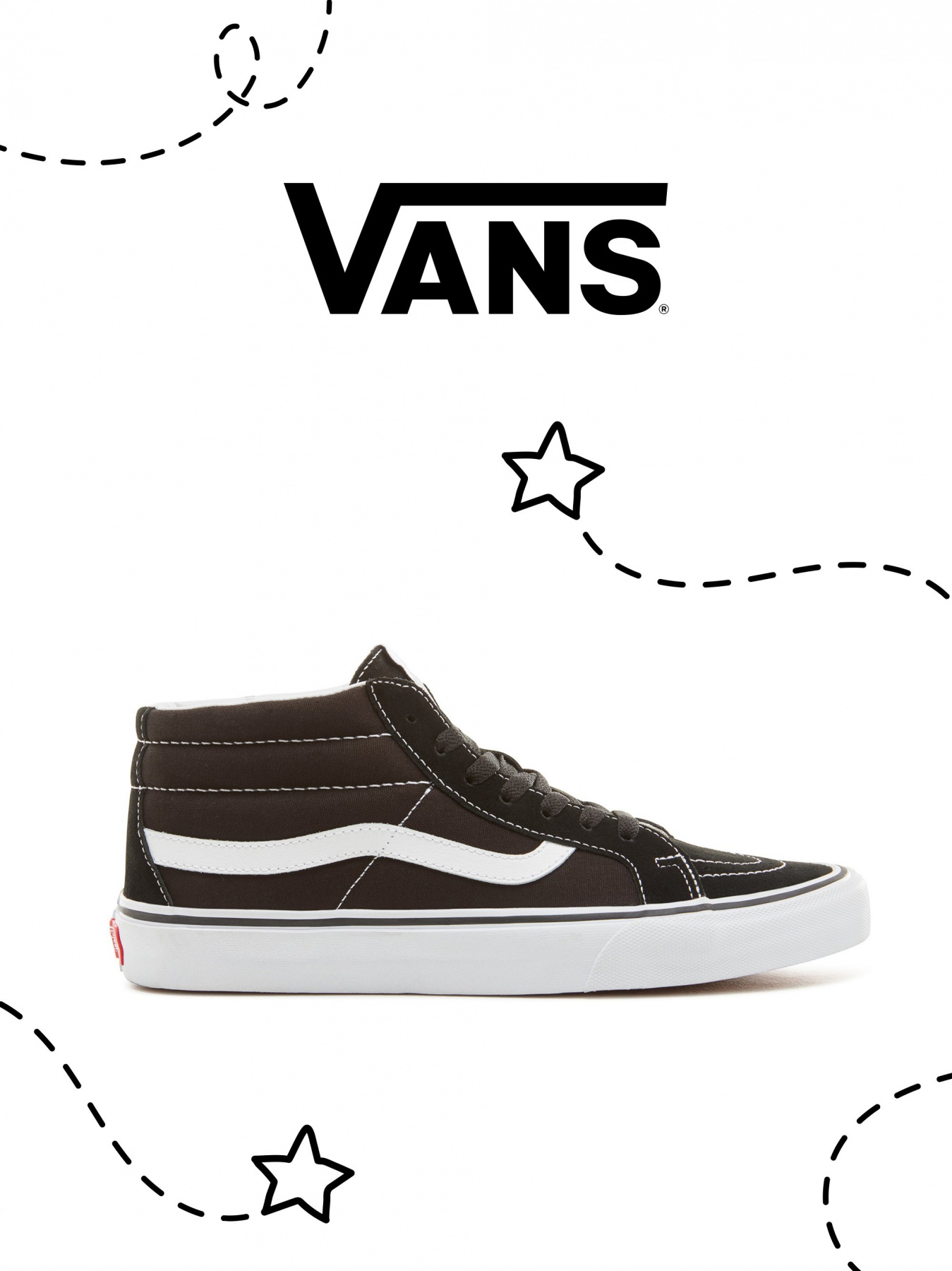 Кеды высокие Vans SK8-Mid Reissue модель VN0A391F6BT1 Фото