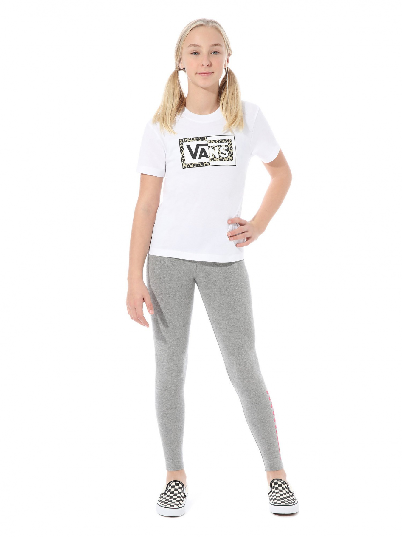 Футболки і поло Vans GR SPLIT LEOPARD модель VN0A4ULJWHT1 Фото